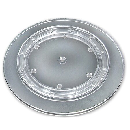 Azar Displays 14.5'' Wide Revolving Display Base-SLOPED CLEAR, 10PK 610115-CLR